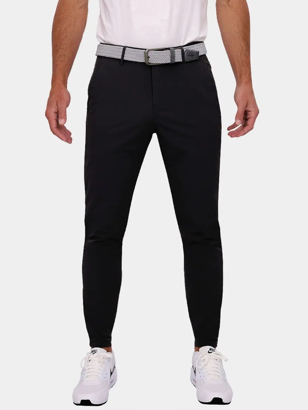 Avalon Men's Black Performance Golf Jogger Pants -